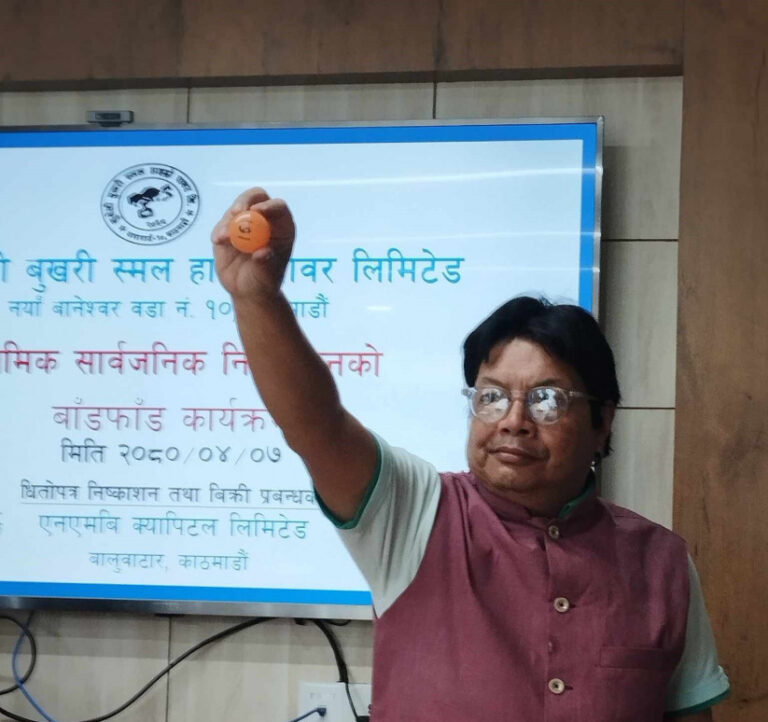 कुथेली बुखरी स्मल हाइड्रोपावरको आईपीओ बाँडफाँड, १० लाख ३८ हजारको हात खाली