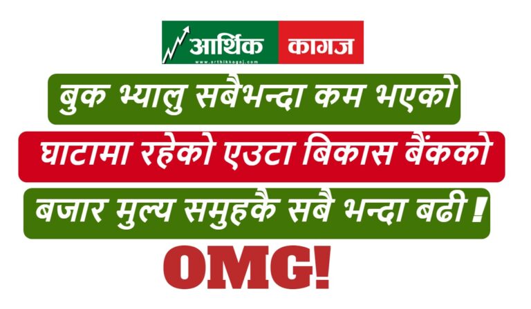 घाटामा रहेको नेटवर्थ सबैभन्दा कम भएको बिकास बैंक जसको बजार मुल्य सबैभन्दा बढी , के देखेर लगानी गरे त ?