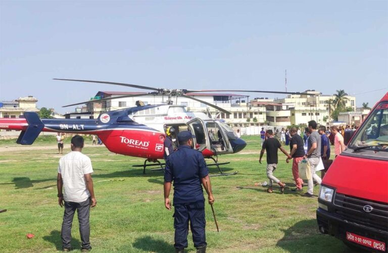 कैलाश सिरोहियालाई हेलिकप्टरबाट काठमाडौं ल्याइयो