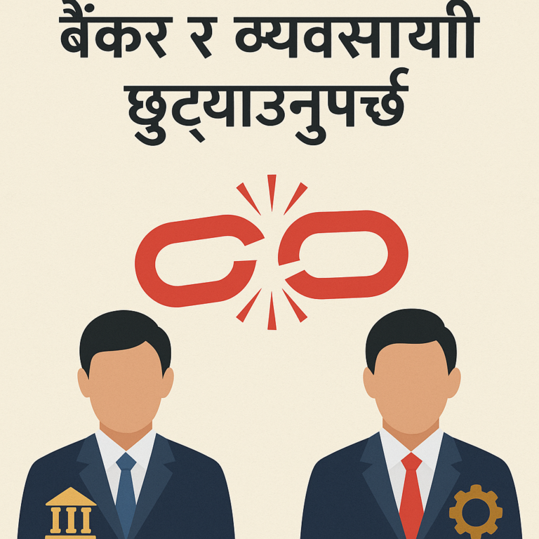बैंकर र व्यवसायी छुट्याउनुपर्छ: आर्थिक अनुशासनको पहिलो आधार